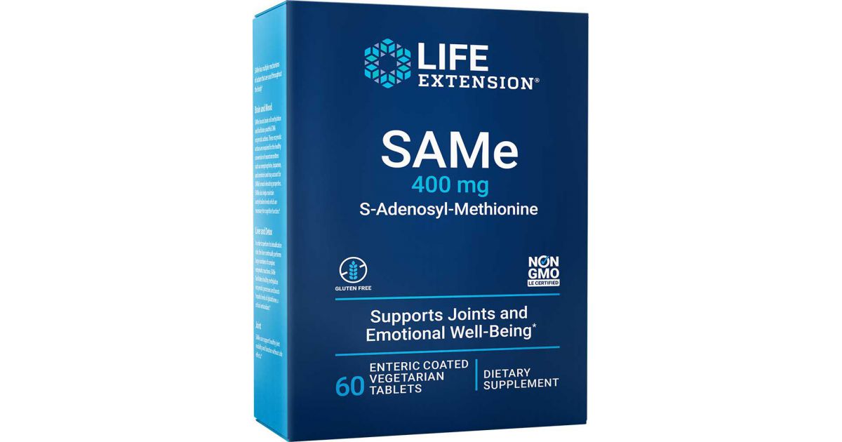 SAM E S Adenosil Metionina 400 Mg 60 Comprimidos