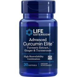 Προηγμένο Curcumin Elite ™ Κουρκούμη, Τζίντζερ & Τουρμερόνες