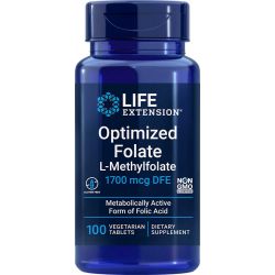 Folate optimisé (L-méthylfolate) 1700 mcg DFE