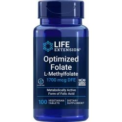 Folate optimisé (L-méthylfolate) 1700 mcg DFE