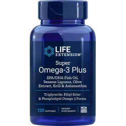 Super Omega-3 Plus EPA/DHA mit Sesamlignanen, Olivenextrakt, Krill & Astaxanthin EU