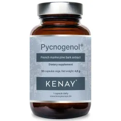 Pycnogenol® Ekstrakt z kory francuskiej sosny nadmorskiej, 30 kaps.