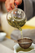 La fabrication d'un composé de thé vert supérieur